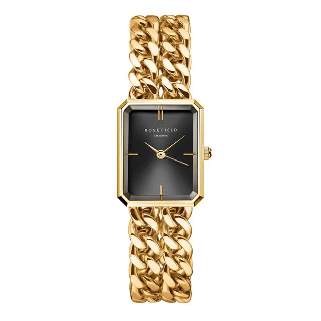 Rosefield Women's Studio Double Chain Black Gold Watch Sbgsg-O77 - SW1hZ2U6MTgzMDQ1MQ==