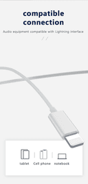 IQ Touch Wired Earbuds Headphones with Lightning Plug