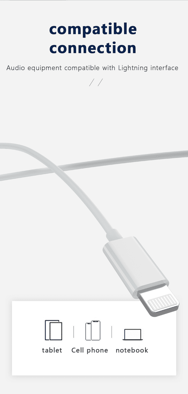 IQ Touch Wired Earbuds Headphones with Lightning Plug