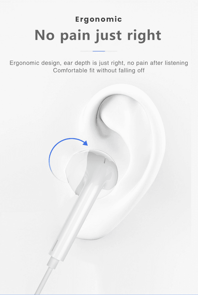 IQ Touch Wired Earbuds Headphones with Lightning Plug