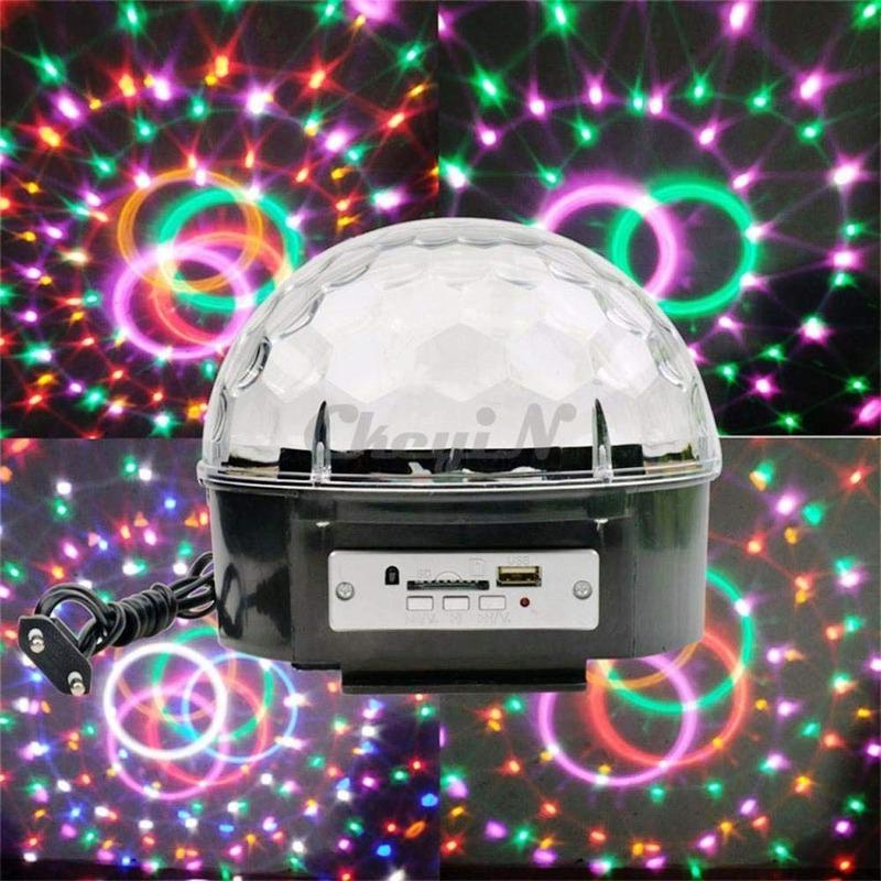 Sandokey Led Crystal Magic Ball Light, Disco Dj Party Lights