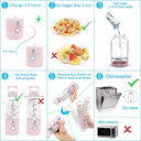 خلاط عصير قابل للشحن صغير 500 مل ساندوكي زهري Sandokey Portable Blender - SW1hZ2U6MTg0MTcxNw==