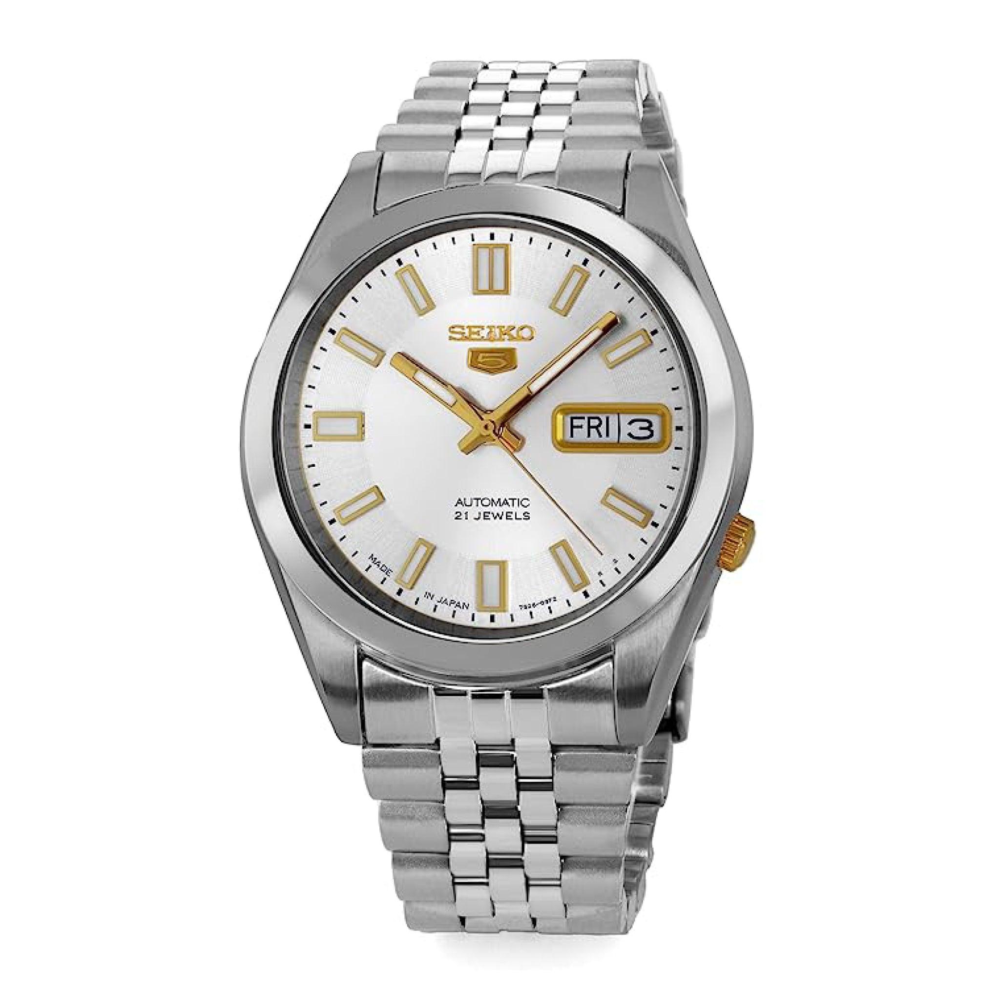 ساعة للرجال ستانلس ستيل أوتوماتيكية من سايكو فايفSeiko 5 Jubilee Bracelet  Snkg39j1