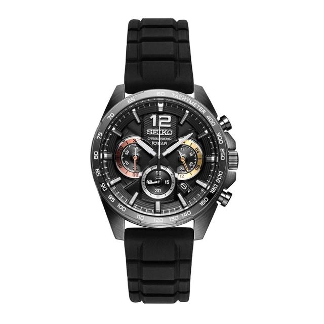 Seiko Conceptual Series Black Silicone Strap Chronograph Ssb349p1 - SW1hZ2U6MTgyNzgwNQ==