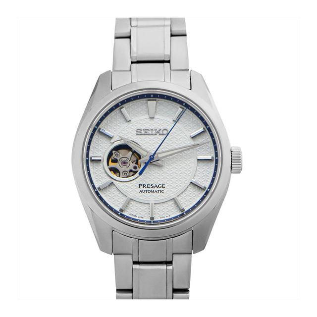 ساعة رجالية أوتوماتيكية ستانلس ستيل من سايكو Seiko Men's Presage Sharp Edged Series Spb309j1 - SW1hZ2U6MTgxNzc1MA==