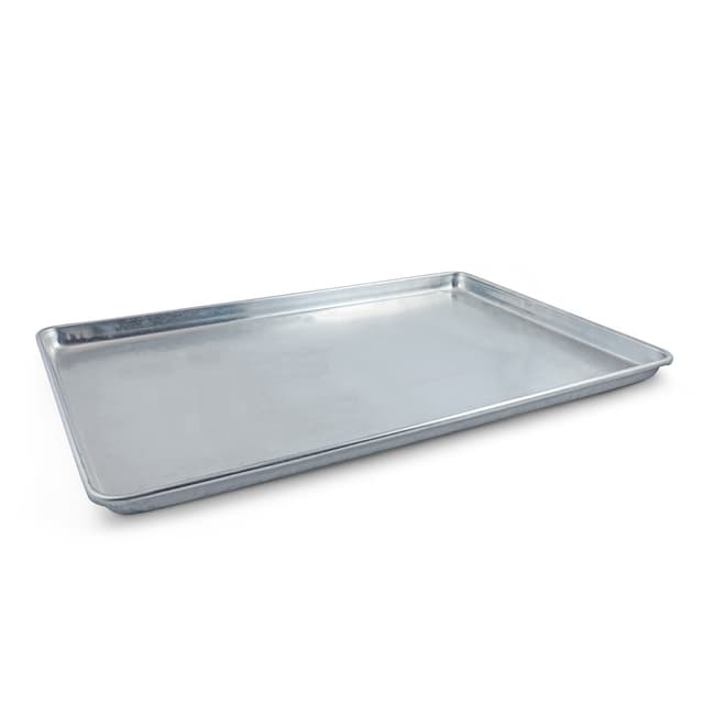 صينية فرن مستطيلة المنيوم ذات حواف مرتفعة 60×40 سم Silver Aluminium Bakery Tray