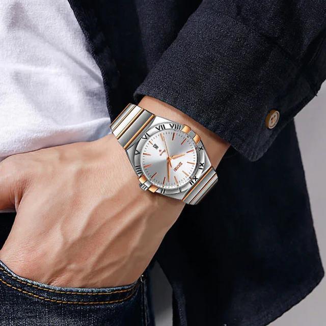 Skmei Men's Casual Luxury Quartz Analog Stainless Steel Band Watch 9257 - SW1hZ2U6MTgyMzk4Mg==