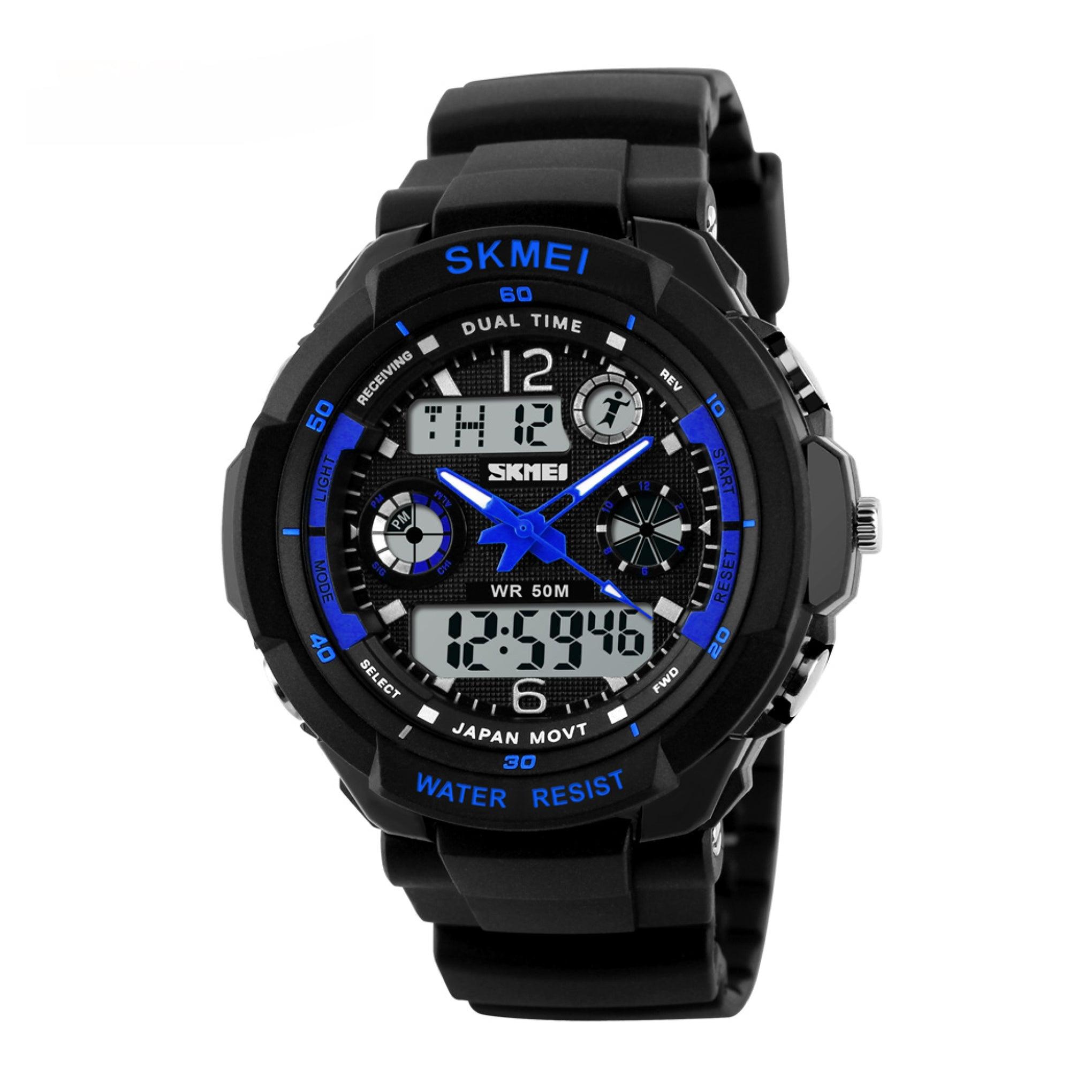 Skmei Men's Sports Dual Display Analogue And Digital Blue Watch 0931