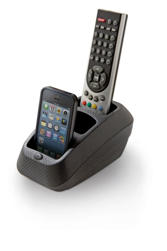 حامل ريموتات بلاستيك أسود صناعة ايطاليا من سنيبس Snips Remote Control and Smartphone Holder