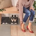 منظم أحذية بلاستيك أسود من سنيبس Snips Shoes Organizer