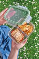 لانش بوكس بلاستيك 800 مل صناعة ايطاليا أخضر من سنيبس Snips Tritan Renew Airtight Rectangular Lunch Box - SW1hZ2U6MTg1ODQ5Ng==