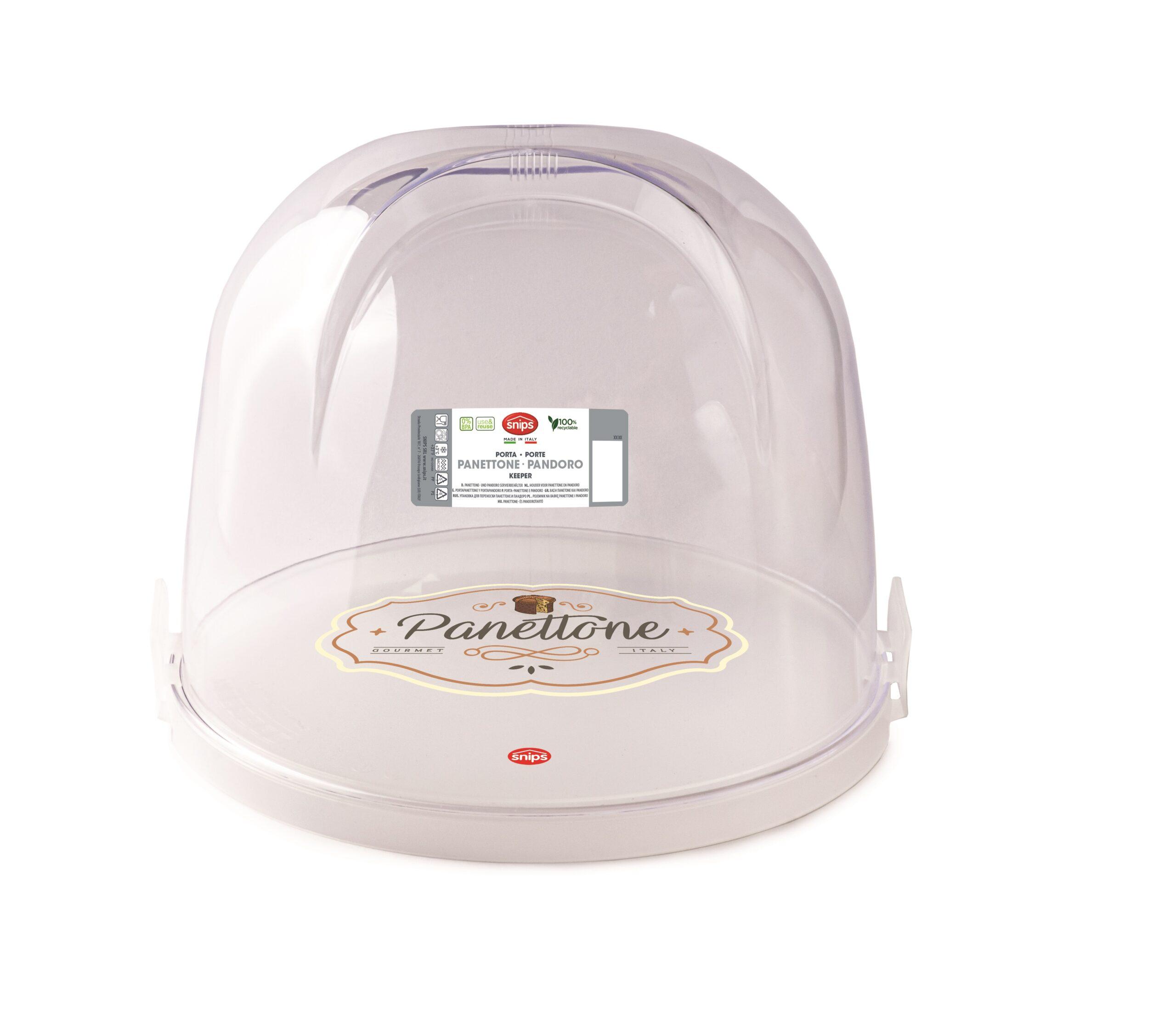 Snips White Panettone & Pandoro Keeper Transparent White PP PS