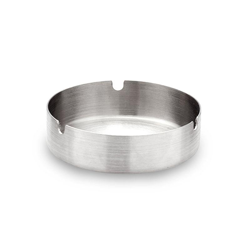 Stainless Steel Ashtray 10 cm Silver Stainless Steel