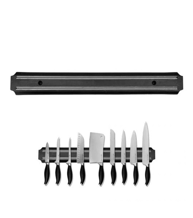 Steel Magnet Knife Holder 55 cm Black Silver Steel - SW1hZ2U6MTg0NzI1Ng==