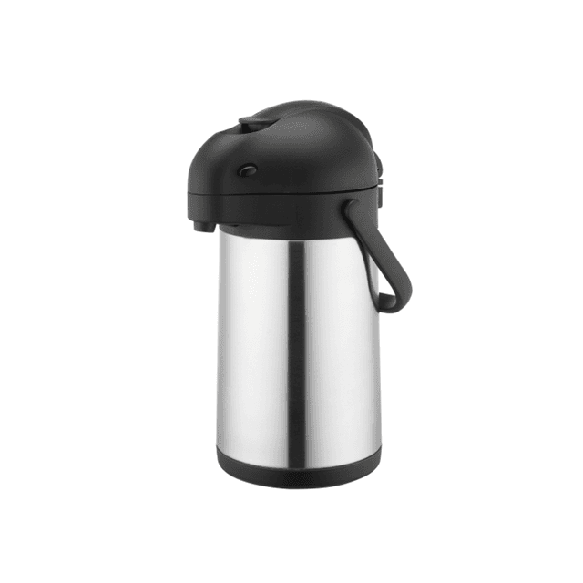 ترمس شاي وقهوة حافظ للحرارة 1.9 لتر ستانلس ستيل فضي  أسود سانكس Sunnex Stainless Steel Air Pot 1.9 Liter - SW1hZ2U6MTg2MDUxNg==