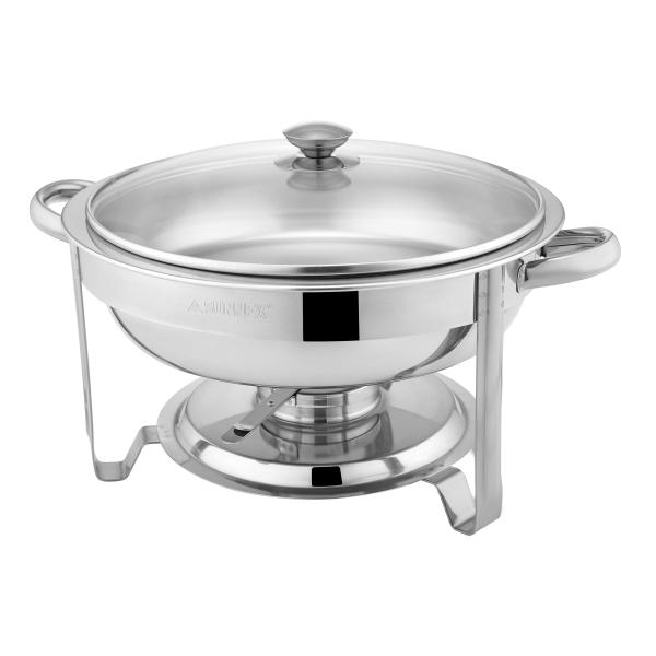 سخان بوفيه دائري 7 لتر 30 سم ستانلس ستيل فضي سانكس Sunnex Stainless Steel Chafer - SW1hZ2U6MTg2MDQ0MQ==