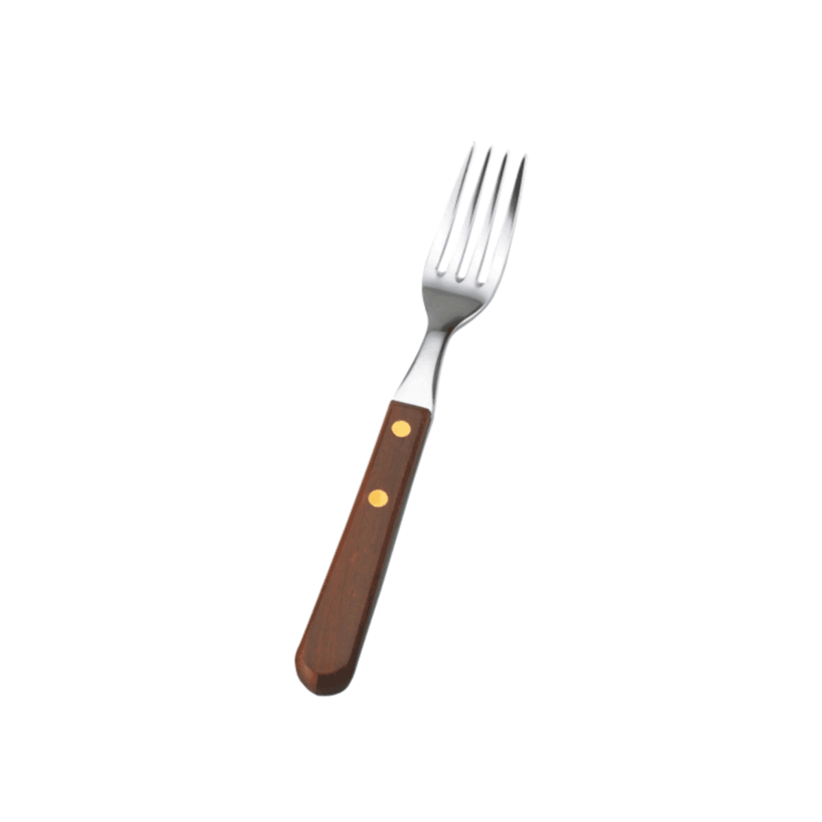 Sunnex Stainless Steel Half Tang Steak Fork Brown Silver Steel