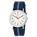 Timex T2n654 Unisex Weekender 38 Mm Watch, Blue/Grey Strap - SW1hZ2U6MTgzNTUwMw==