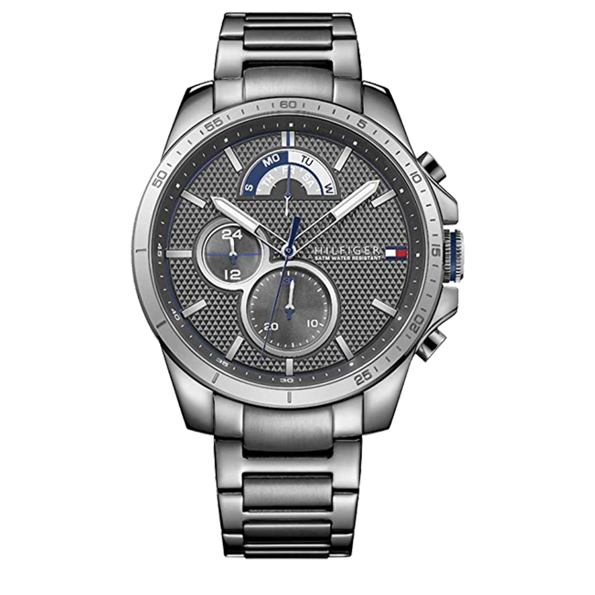 ساعة يد للرجال من تومي هيلفيغر Tommy Hilfiger 1791347 Decker Cool Sport Analog Display Quartz Grey Watch