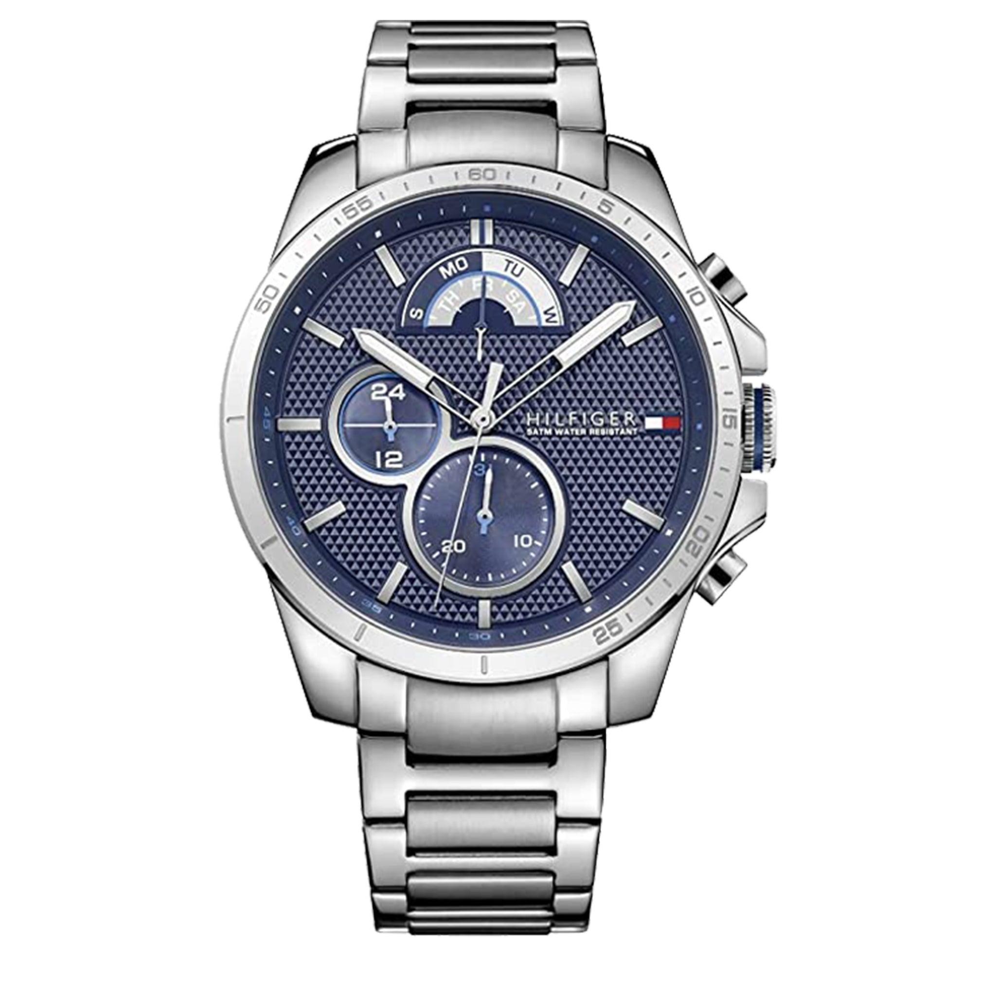 ساعة يد للرجال من تومي هيلفيغر Tommy Hilfiger 1791348 Decker Men's 'Cool Sport' Quartz Stainless Steel Casual Watch