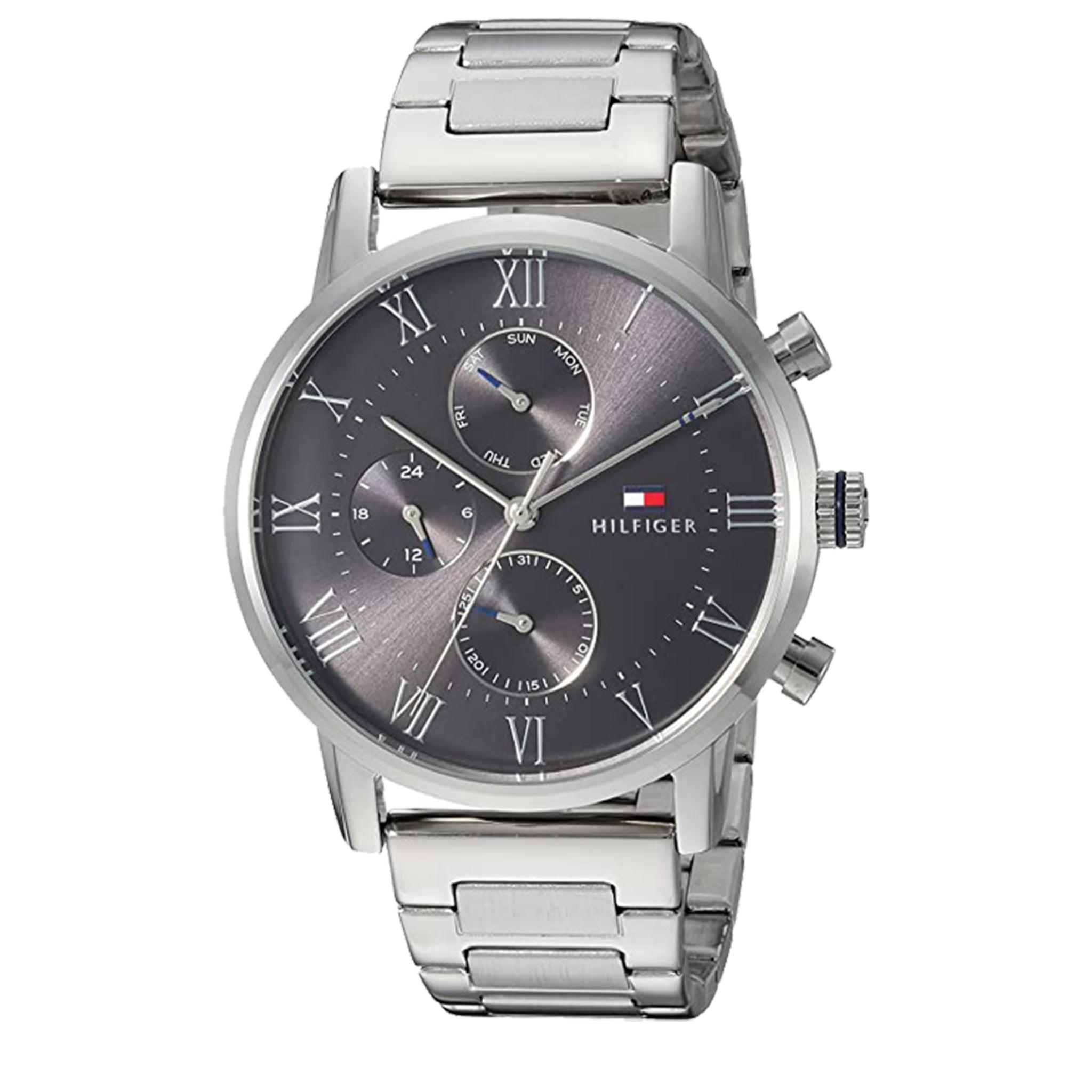 ساعة يد للرجال من تومي هيلفيغر كين Tommy Hilfiger 1791397 Kane Men's Analog Quartz Watch With Stainless-Steel Strap