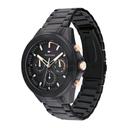 Tommy Hilfiger Aiden Men's Black Dial Black Stainless Steel Watch - 1791858 - SW1hZ2U6MTgyMTc3MA==