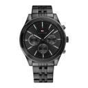 Tommy Hilfiger Ashton Men Black Dial Ionic Plated Black Steel Watch - 1791738 - SW1hZ2U6MTgxOTM0NA==