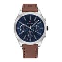 Tommy Hilfiger Ashton Men's Multi Dial Quartz Brown Leather Band Watch - 1791741 - SW1hZ2U6MTgxODI3MQ==