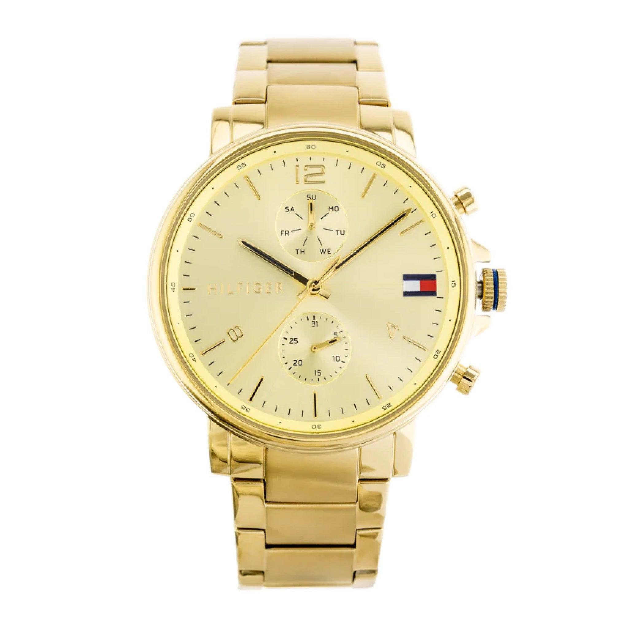 ساعة يد للرجال من تومي هيلفيغر دانييل Tommy Hilfiger Daniel Men's Multi Dial Quartz Gold Stainless Steel Watch 1710415