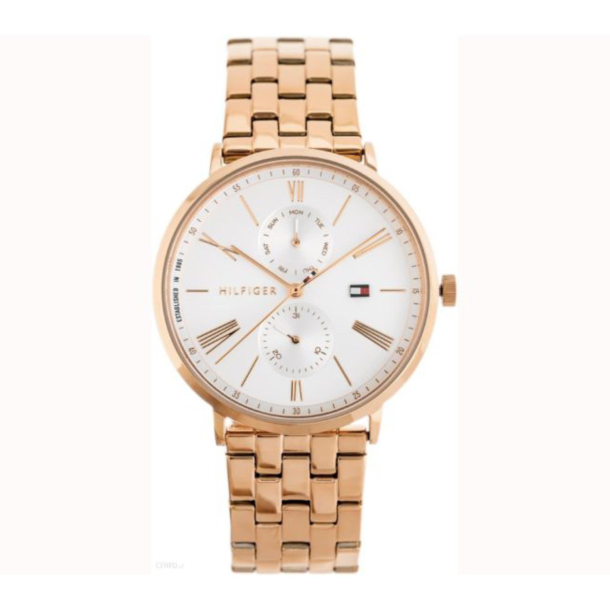 ساعة يد للنساء من تومي هيلفيغر جينا Tommy Hilfiger Jenna Women's Analog Quartz Gold Stainless Steel Watch 1782070