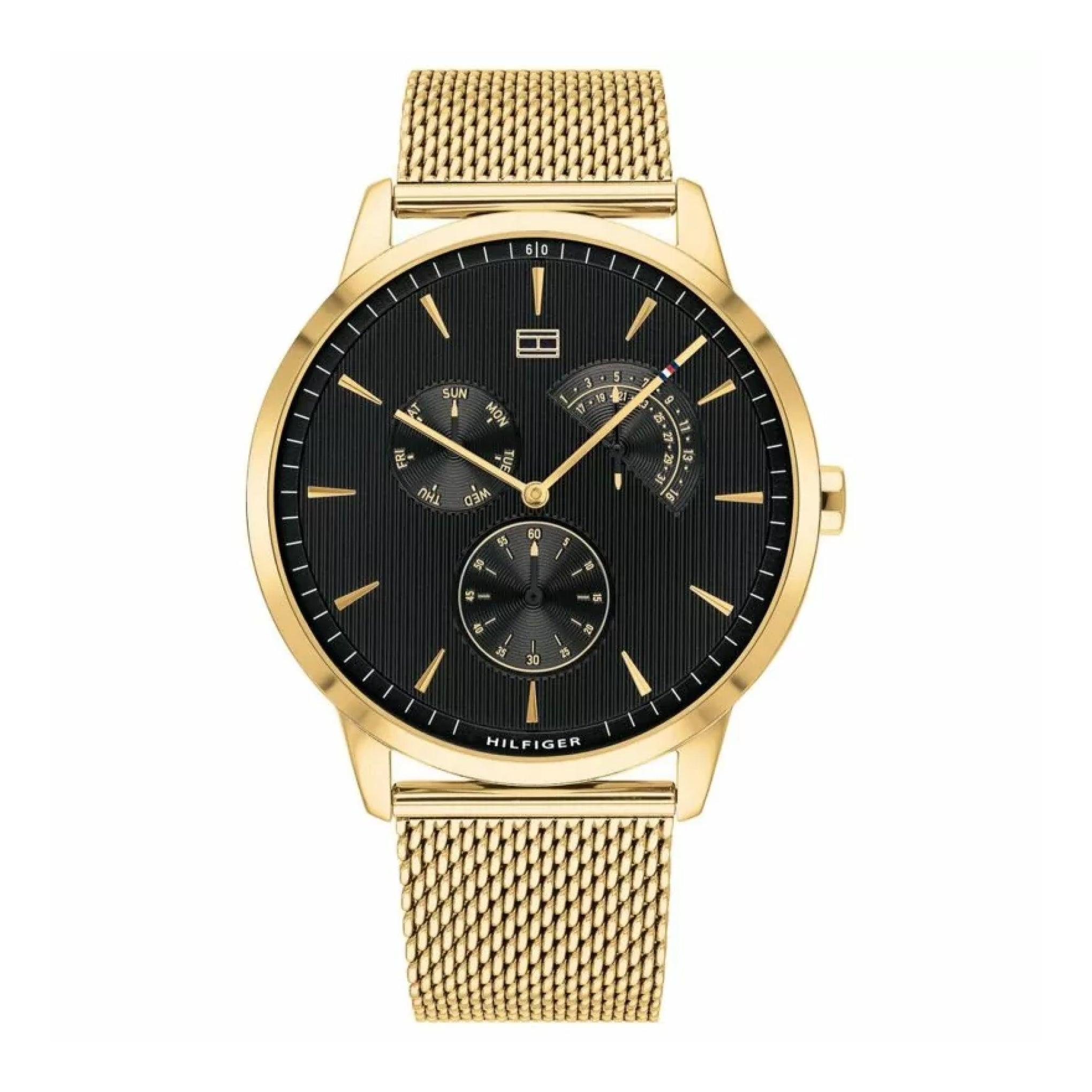 ساعة رجالية من تومي هيلفيغر Tommy Hilfiger Men's Multi Dial Quartz Stainless Steel Strap Watch 1710386