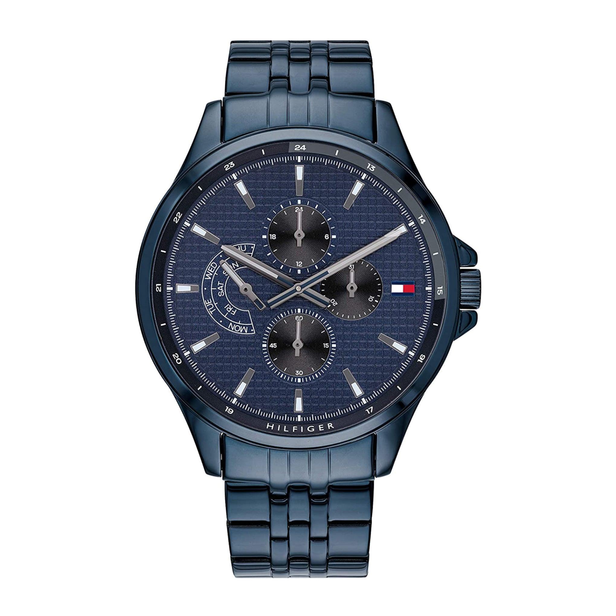 ساعة يد للرجال من تومي هيلفيغر Tommy Hilfiger Men's Multi Dial Quartz Stainless Steel Strap Watch - 1791612