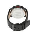 Tommy Hilfiger Men's Multi-Function Black Dial Black Leather Watch 1791136 - SW1hZ2U6MTgyMjQ2MQ==