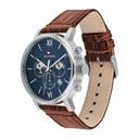Tommy Hilfiger Men's Multifunction Quartz Analogue Light Brown Leather Watch 1710393 - SW1hZ2U6MTgxNjUzMA==