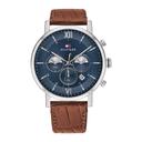 Tommy Hilfiger Men's Multifunction Quartz Analogue Light Brown Leather Watch 1710393 - SW1hZ2U6MTgxNjUyOA==