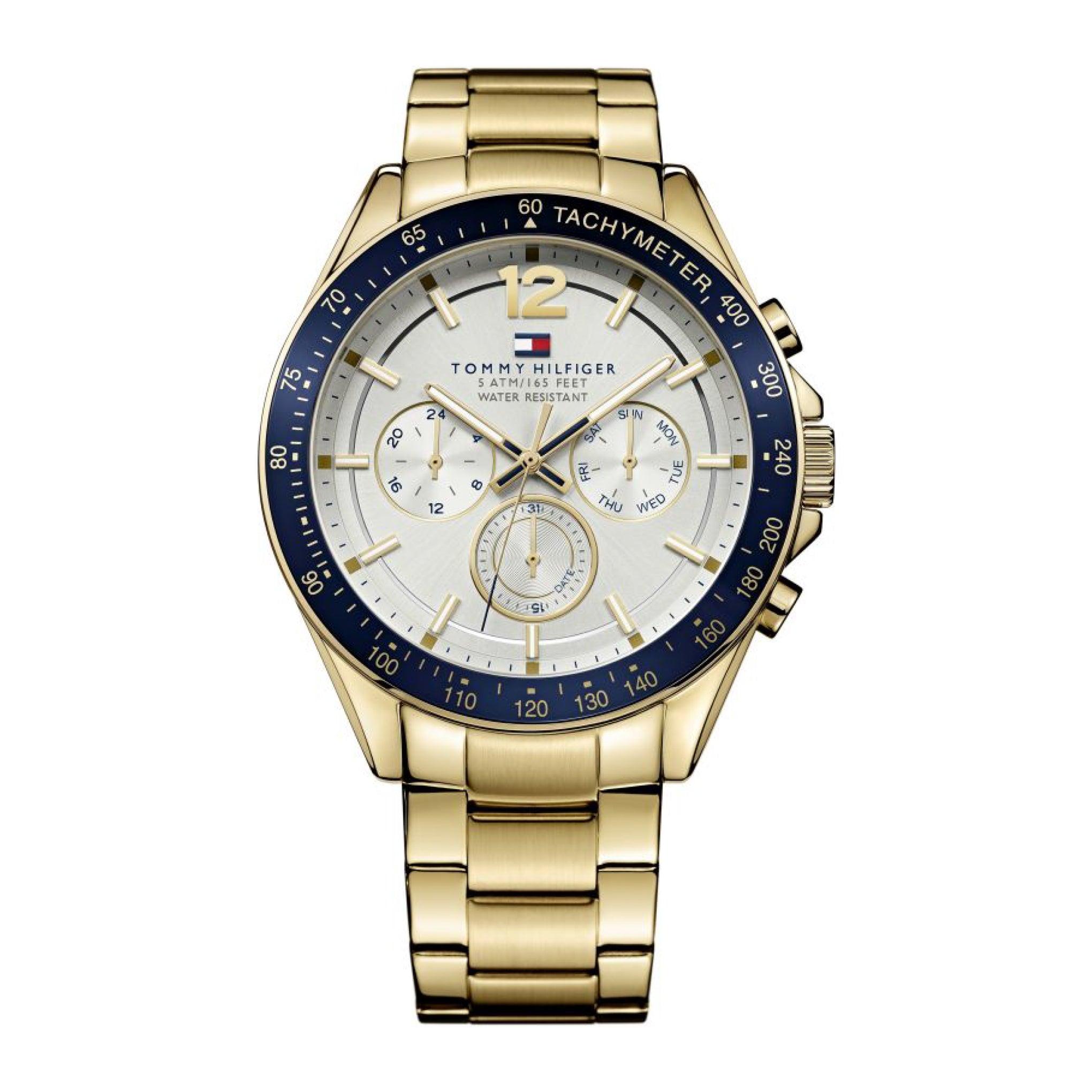 ساعة رجالية من تومي هيلفيغر Tommy Hilfiger Men's Quartz Analog Display And Stainless Steel Strap Watch 1791121