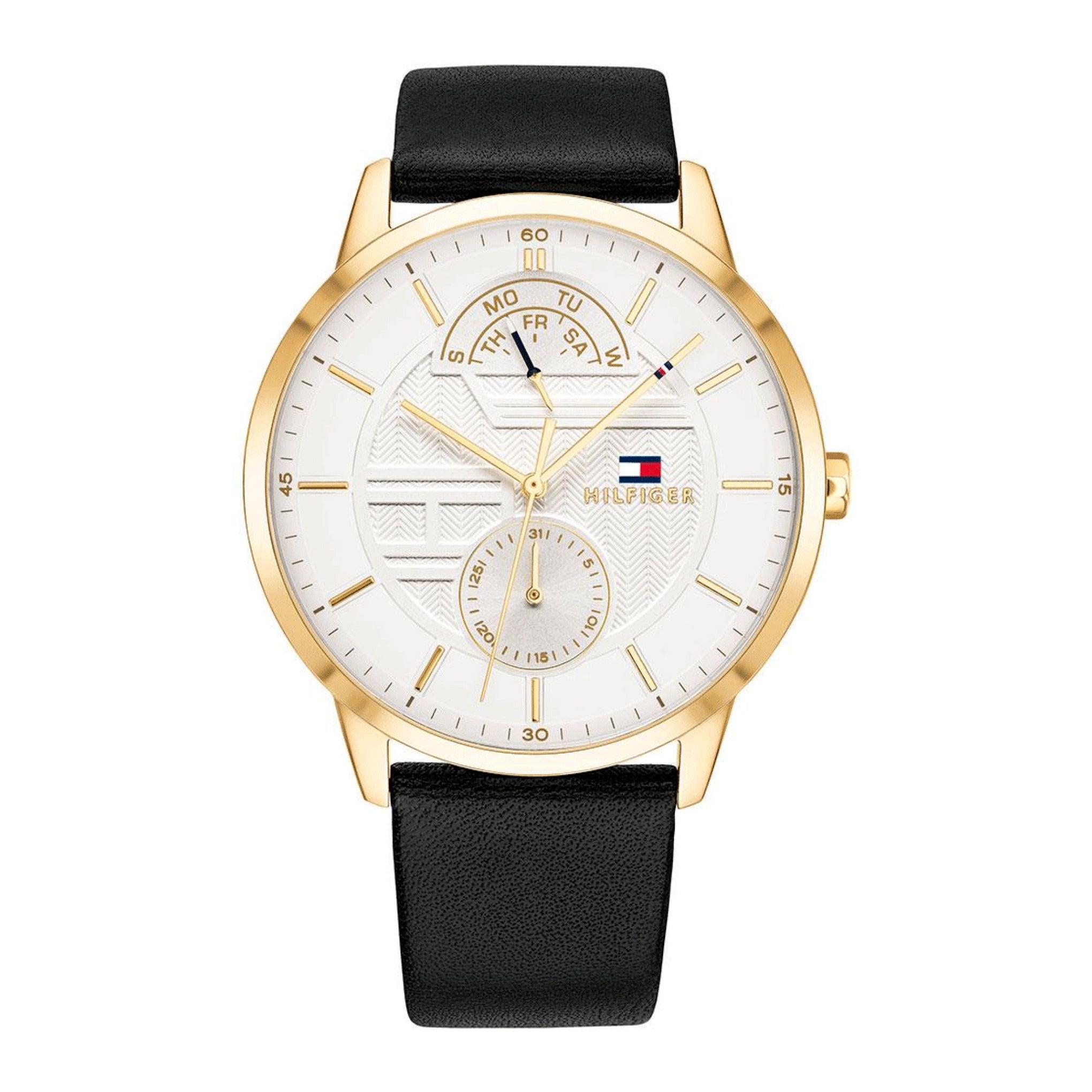 ساعة رجالية من تومي هيلفيغر كوارتز انالوج Tommy Hilfiger Men's Quartz Analog Display Stainless Steel Strap Watch 1791606