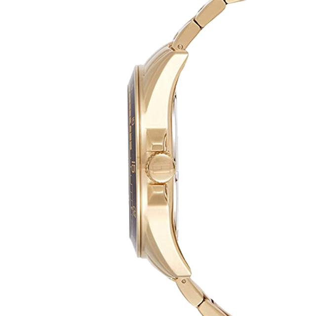 Tommy Hilfiger Men's Silver Dial Ionic Thin Gold Plated Stainless Steel Watch - 1791365 - SW1hZ2U6MTgxNjE5OA==