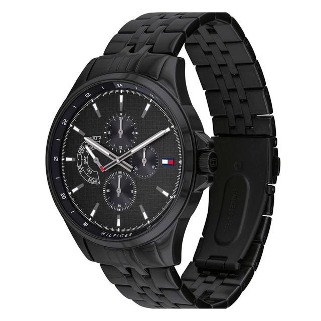 Tommy Hilfiger Shawn Multi-Function Men's Analog Black Quartz Watch 1791611 - SW1hZ2U6MTgyMTc4Nw==