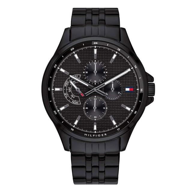 Tommy Hilfiger Shawn Multi-Function Men's Analog Black Quartz Watch 1791611 - SW1hZ2U6MTgyMTc4NQ==