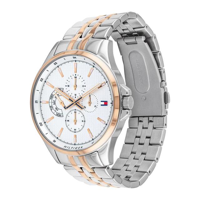 Tommy Hilfiger Shawn White Dial Quartz Watch With Stainless Steel Strap 1791617 - SW1hZ2U6MTgxNzYzNg==