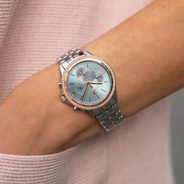 Tommy Hilfiger Women's Analog Quartz Silver Stainless Steel Wrist Watch - 1781976 - SW1hZ2U6MTgxNzY1OA==