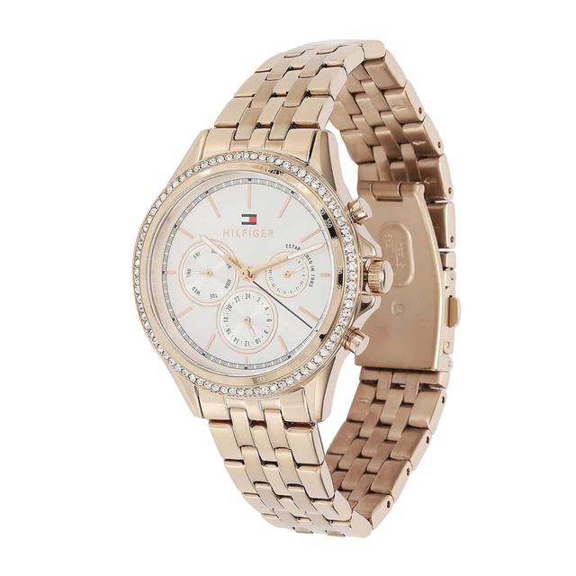 Tommy Hilfiger Women's Rose Gold Multi Dial Stainless Steel Watch 1781978 - SW1hZ2U6MTgyMjQ2Ng==