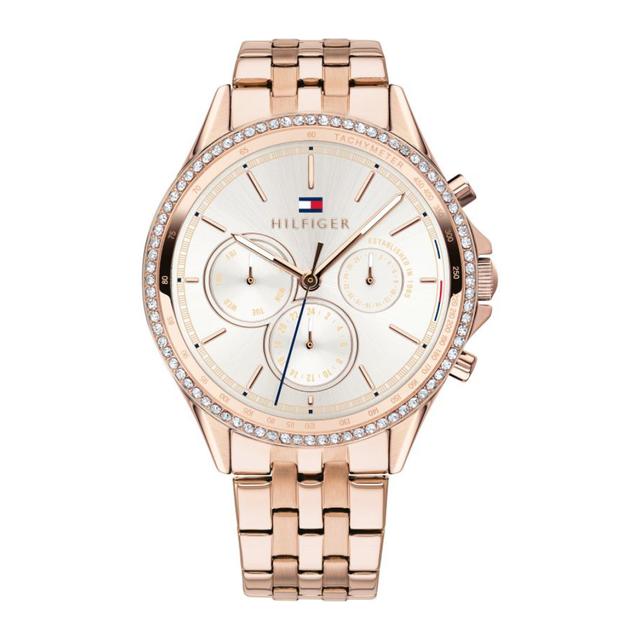 Tommy Hilfiger Women's Rose Gold Multi Dial Stainless Steel Watch 1781978 - SW1hZ2U6MTgyMjQ2NA==
