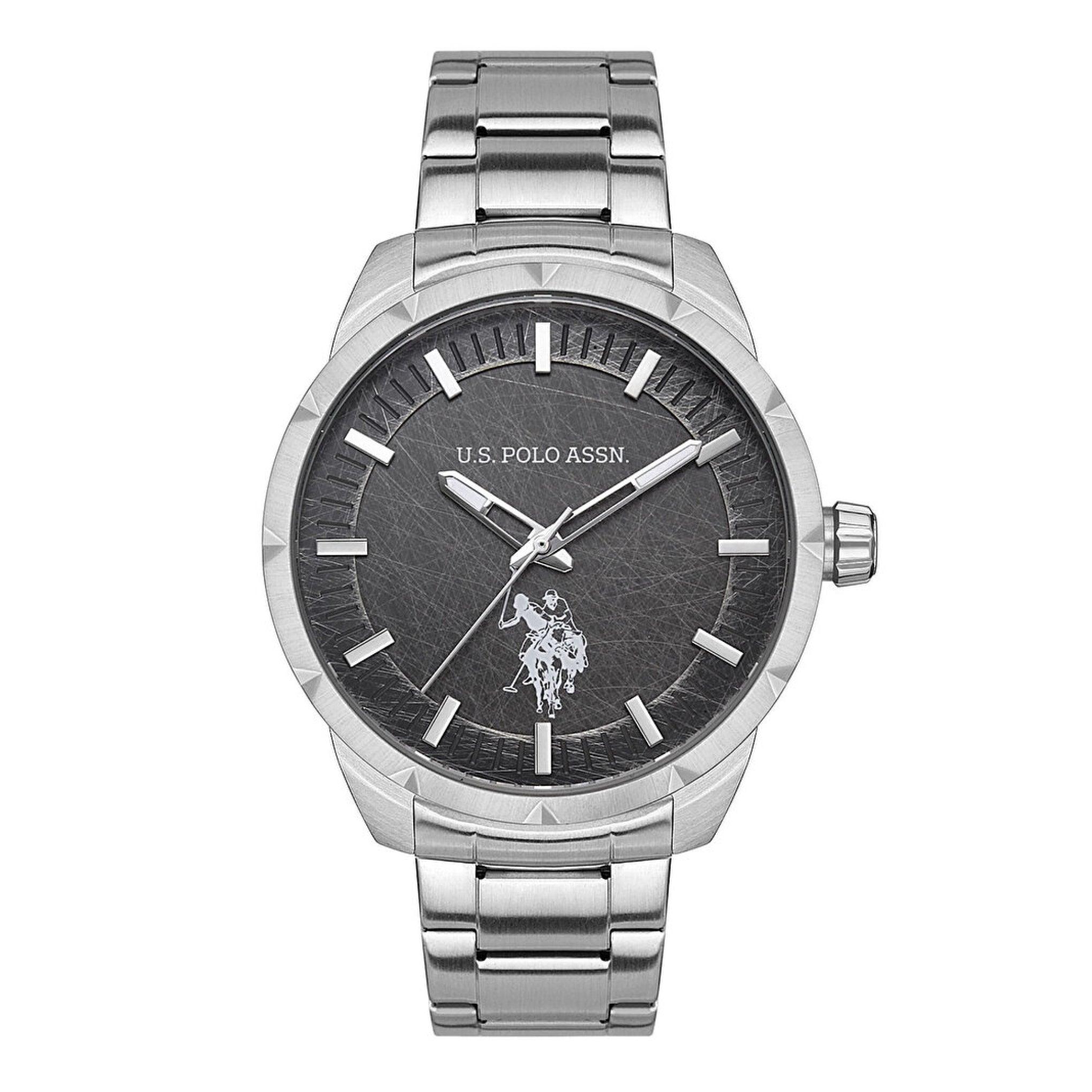 ساعة رجالية ستانلس ستيل فضي بولو اسسن U.S. Polo Assn. Men's Analogue Silver Stainless Steel Watch