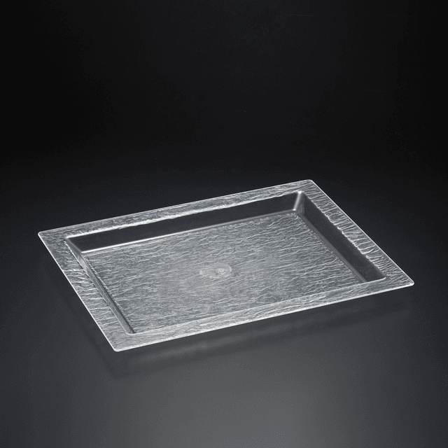 صينية تقديم اكريلك 46 سم ڤاج شفافة Vague Acrylic Serving Tray - SW1hZ2U6MTg2MzMxMw==