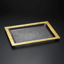 صينية تقديم اكريلك 56 سم ڤاج ذهبي Vague Acrylic Serving Tray - SW1hZ2U6MTg2MzMwOA==