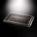 صينية تقديم اكريلك شفافة 68 سم ڤاج ذهبي Vague Transparent Acrylic Tray - SW1hZ2U6MTg2MjAzNA==
