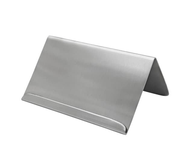 حاملة بطاقات ستانلس استيل ڤاج Vague Card Holder Silver Stainless Steel