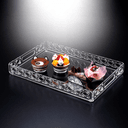 Vague Laser Tray Clear 46 cm Transparent Acrylic